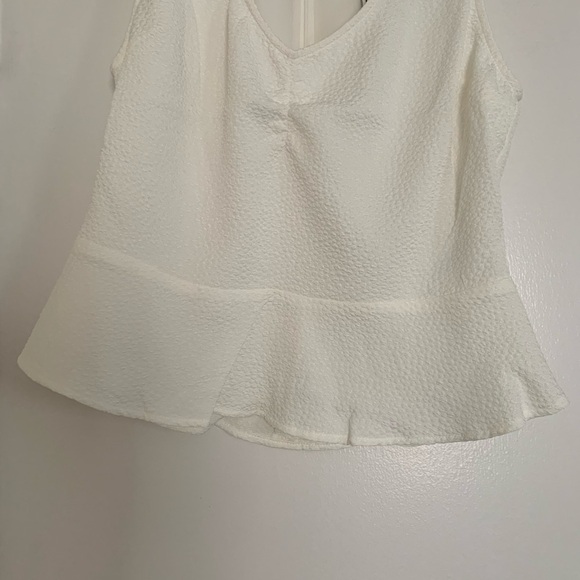 Express White Peplum Tank top Size Small NWT - Picture 11 of 11